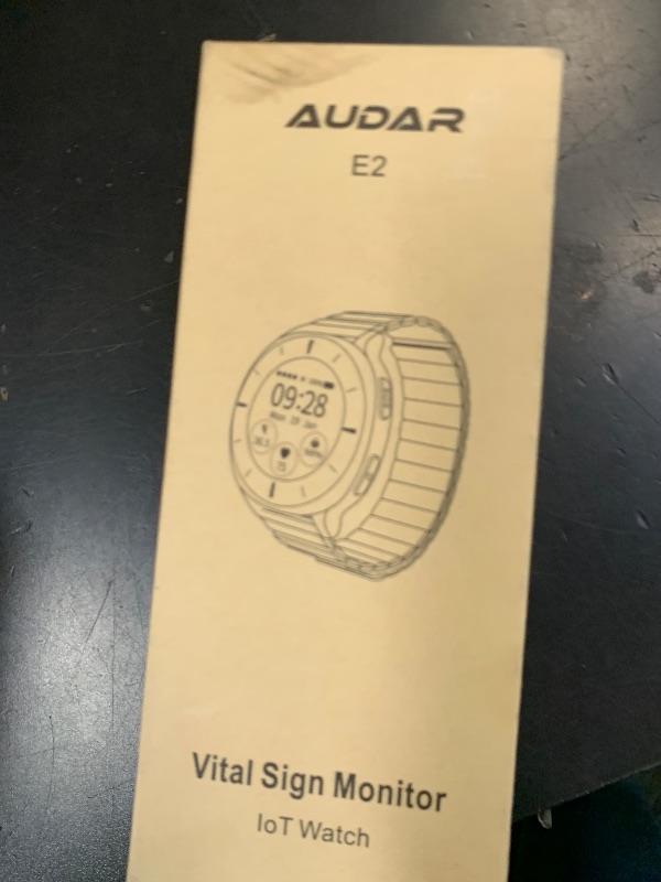 Photo 1 of Audar E2 Senior Smartwatch with Fall Detection & SOS, 24/7 Heart Rate, Blood Pressure, SpO? & Temperature Monitoring, IoT AI Wellbeing Reports/Health History, Cloud Dashboard, No Cell Phone/App Needed