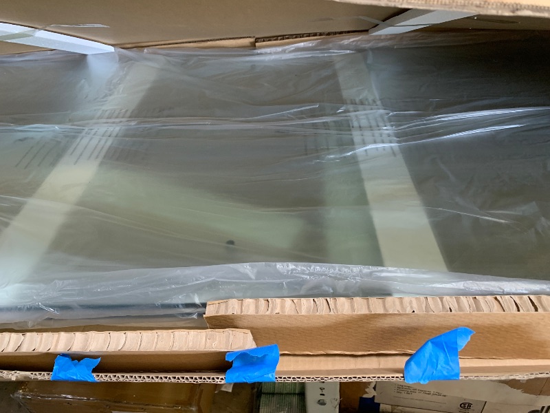 Photo 1 of 66-72 Inch x 80 Inch Sliding Frameless Shower Door, 3/8" Tempered Glass with Easy-Cleaning Coating, Stainless Steel Rollers & SGCC-Certified Stability, Matte Black
