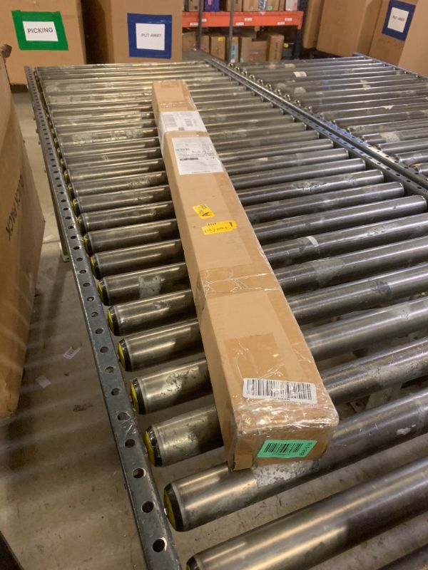 Photo 1 of Amazon Basics Adjustable Easy to Install Blackout Curtain Rod for Bedroom and Living Room, 88" to 120", Black