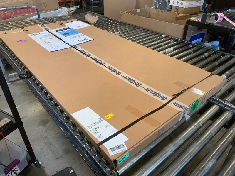 Photo 1 of Petscreen® Dog & Cat Resistant Assembled Sliding Patio Door Screen - The Perfect Patio Screen Door for Families and Households with Pets! (White, 36")