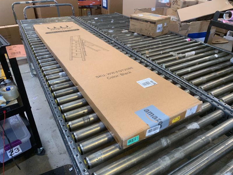 Photo 1 of WOA WOA 6 Step Ladder for 12 Feet High Ceiling, Lightweight Foldable Ladder with Non-Slip Wide Pedals, Stepladder with Safe Handrail, Space Saving for Home, Kitchen, Indoor & Outdoor 300lbs - Black