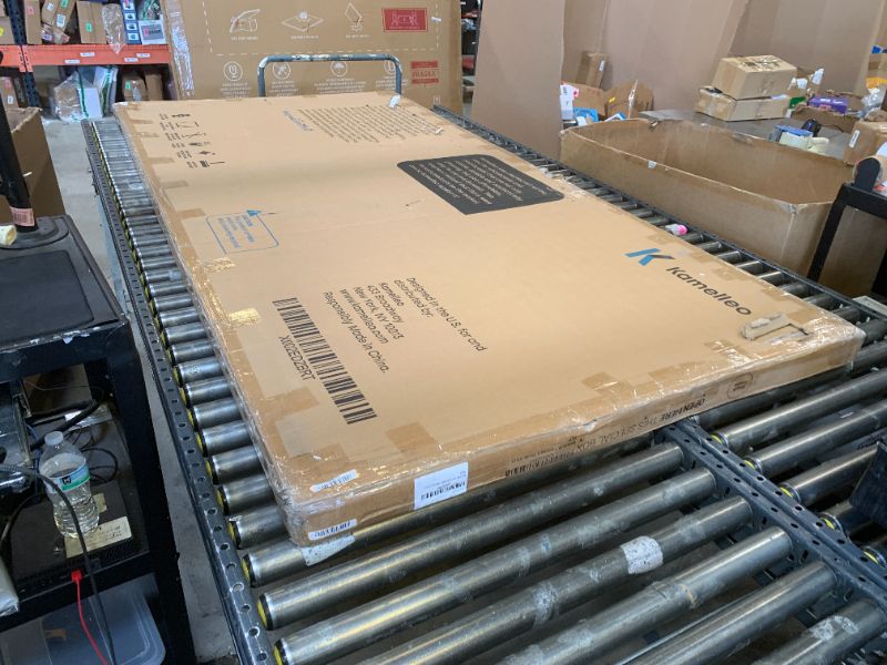 Photo 1 of Rolling Dry Erase Board 96 x 46 - Large Portable Magnetic Whiteboard with Stand - Double Sided Easel Style Whiteboard with Wheels - Mobile Standing White Board for Office, Classroom & Home