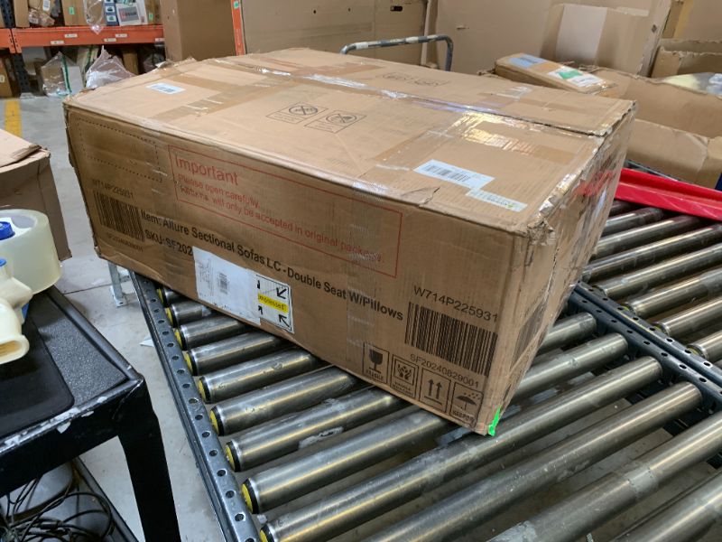 Photo 1 of Amsleekey Modular Sectional Sofa, 111.5" U-Shaped Corduroy Comfy Sectional Couches for Living Room, 3-Seater Cloud Couches with 2 Movable Ottomans, Flexible Combination Modern Deep Seat Sofa (Beige)