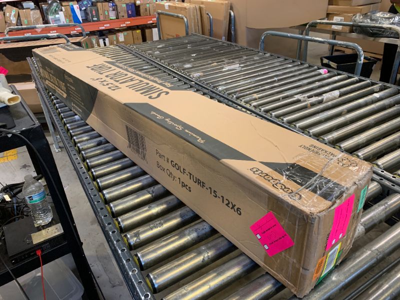 Photo 1 of GoSports 12x 6 ft Golf Simulator Turf - 15 mm Elite Golf Mat for Indoor Home Setups