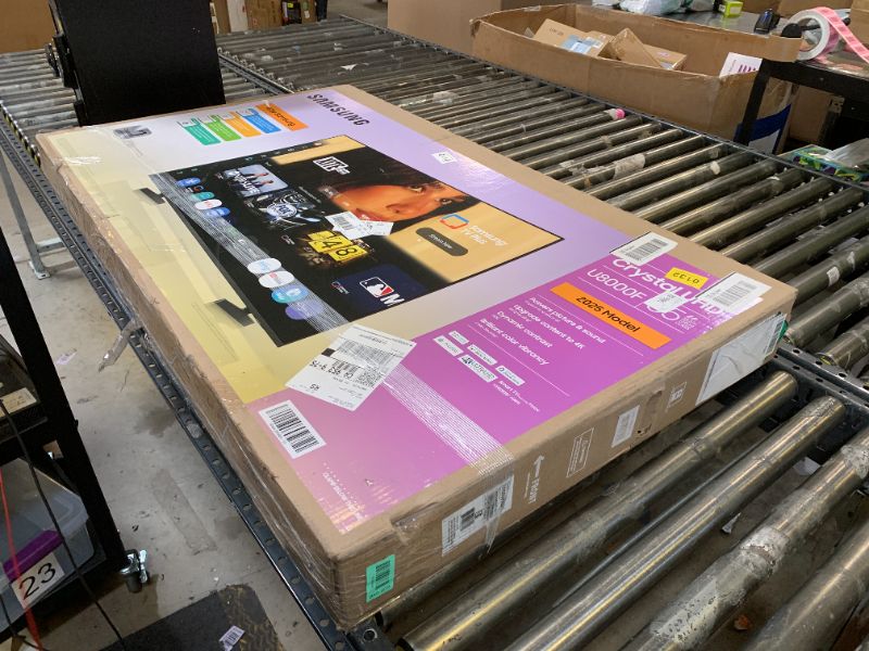 Photo 1 of Samsung 55-Inch Class Crystal UHD U8000F 4K Smart TV (2025 Model) Endless Free Content, Crystal Processor 4K, MetalStream Design, Knox Security, Compatible with Alexa