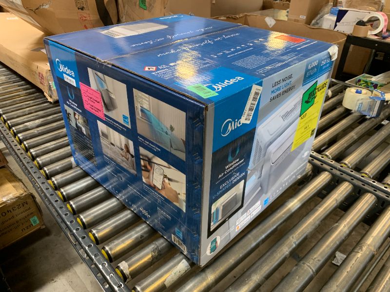 Photo 1 of Midea 6,000 BTU U Shaped Smart Inverter Window Air Conditioner - Cools 250 Sq Ft, Ultra Quiet with Open Window Operation - Alexa/Google Assistant Compatible, 37% Energy Savings, Remote (2026 Edition)