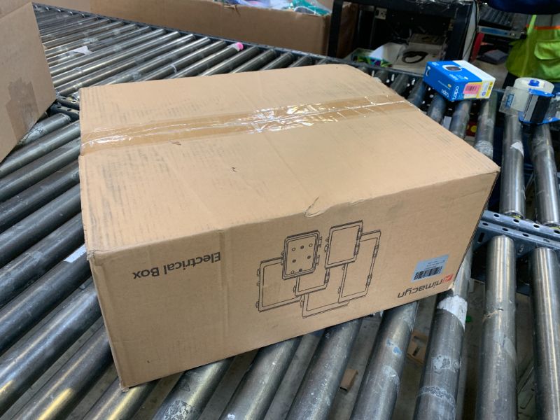 Photo 1 of Animacyn ABS Electrical Junction Box, Ventilated Design, Cable Grommets, IP65 Waterproof Enclosure, Indoor/Outdoor Use with Mounting Panel (Clear Cover, 19.7"x15.7"x7.9")