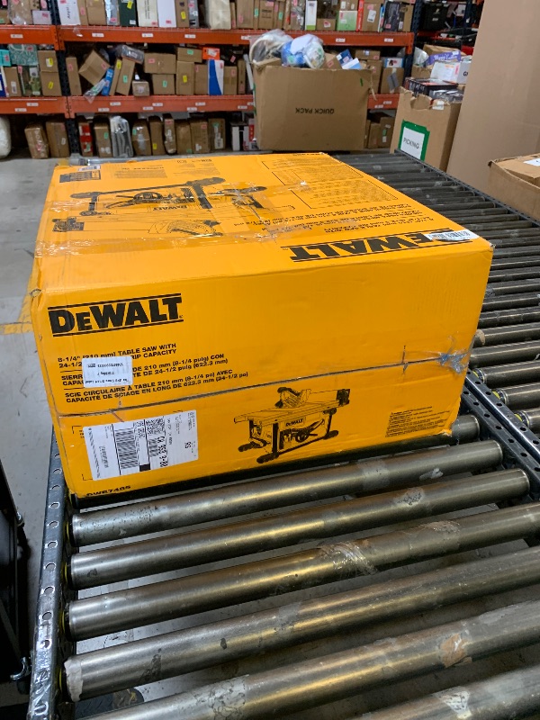 Photo 1 of DEWALT 15 Amp 8-1/4 in. Compact Portable Jobsite Table Saw (DWE7485)