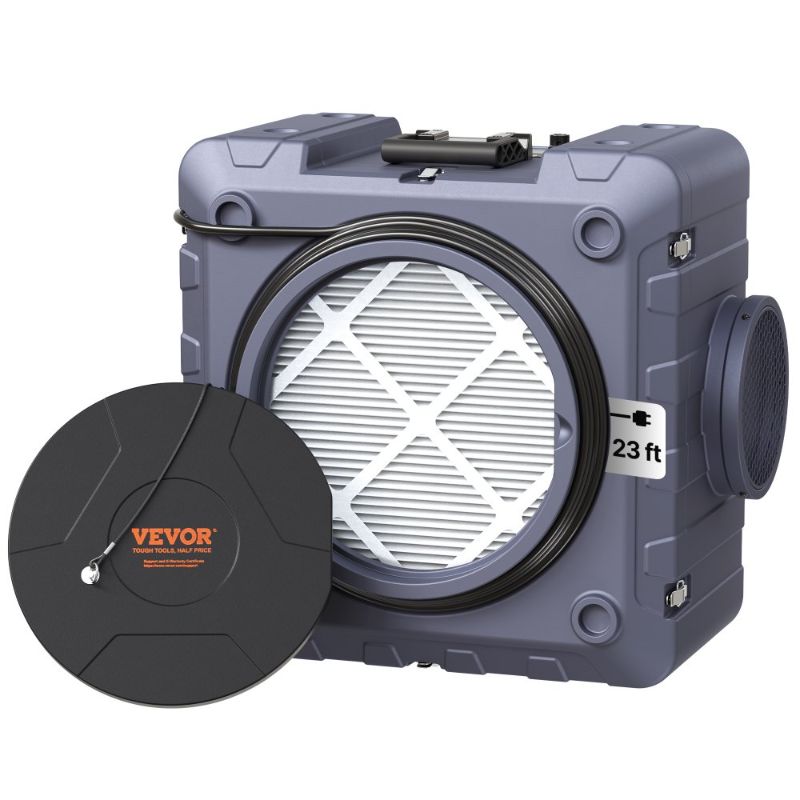 Photo 1 of VEVOR Air Scrubber with 3-Stage Filtration, Stackable Negative Air Machine 550 CFM, Air Cleaner with MERV10, Carbon, H13 HEPA, for Home, Industrial and Commercial Use