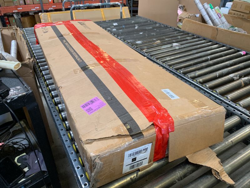 Photo 1 of GarveeHome Queen Size Bed Frame, Wooden Beds with Storage Headboard and Raised-Foodboard, Queen-Floor Low Platform Bed for Bedroom, Sturdy Wooden Slats Support, No Box Spring Needed, Walnut