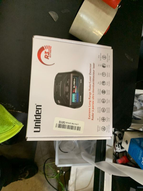 Photo 1 of Uniden R3 EXTREME LONG RANGE Laser/Radar Detector, Record Shattering Performance, Built-in GPS w/ Mute Memory, Voice Alerts, Red Light & Speed Camera Alerts, Multi-Color OLED Display , Black