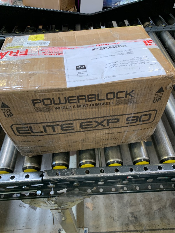 Photo 1 of PowerBlock Elite EXP Adjustable Dumbbells, Sold in Pairs, Stage 1, 5-50 lb. Dumbbells, Durable Steel Build, Innovative Workout Equipment, All-in-One Dumbbells, Expandable with Expansion Kits
