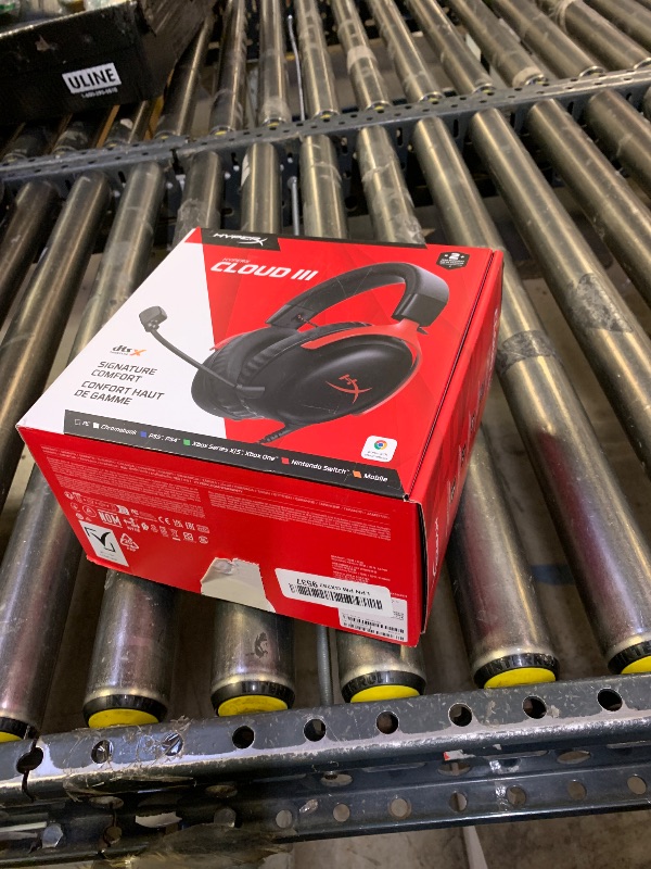 Photo 1 of HyperX Cloud III – Wired Gaming Headset, PC, PS5, Xbox Series X|S, Angled 53mm Drivers, DTS Spatial Audio, Memory Foam, Durable Frame, Ultra-Clear 10mm Mic, USB-C, USB-A, 3.5mm – Black/Red