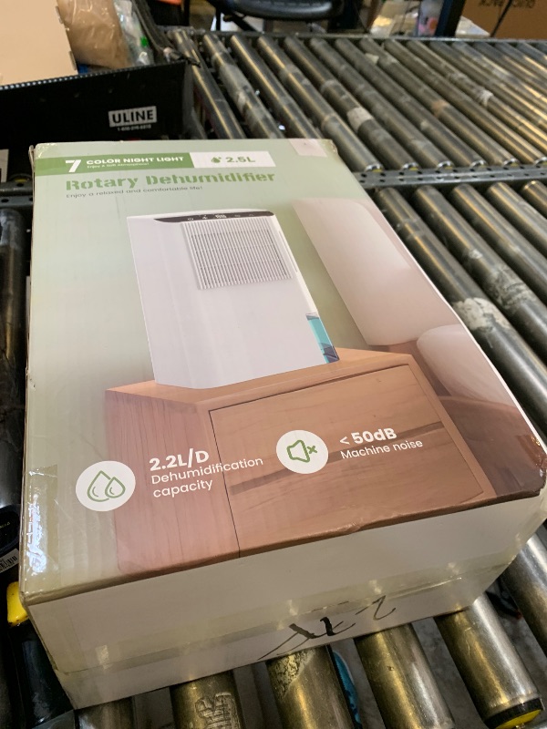 Photo 1 of Dehumidifiers for Home, 2000 Sq.Ft Small Dehumidifier with 3.3ft Drain Hose, 2.5L Tank, Timer Sleep Mode, Portable Dehumidifier for Basement, Bedroom, Bathroom (Sweet White)