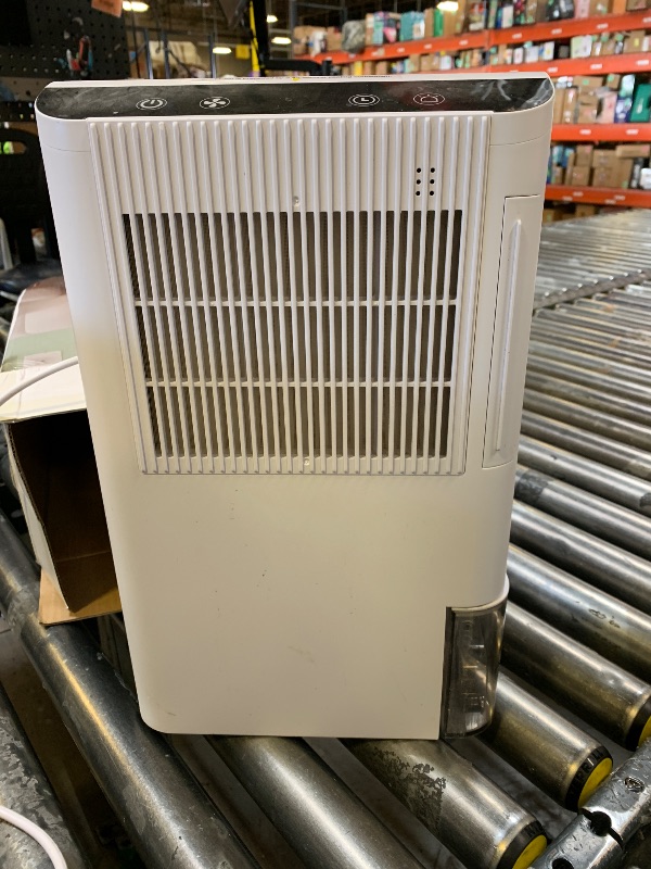 Photo 1 of Dehumidifiers for Home, 2000 Sq.Ft Small Dehumidifier with 3.3ft Drain Hose, 2.5L Tank, Timer Sleep Mode, Portable Dehumidifier for Basement, Bedroom, Bathroom (Sweet White)