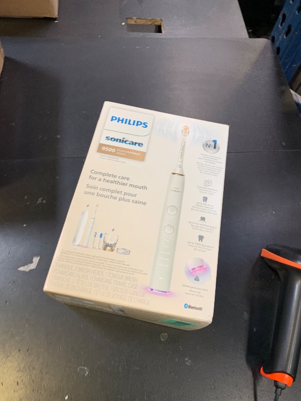 Photo 1 of Philips Sonicare DiamondClean Smart 9500 Electric Toothbrush - Sonic Toothbrush with App, Pressure Sensor, 15 Brushing Settings, Replacement Reminder, USB Charging Travel Case, Rose Gold, HX9923/61