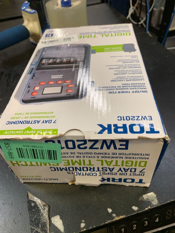 Photo 1 of TORK EWZ201C 2 Channel 7-Day Digital SPST and Single Channel DPST Time Switch