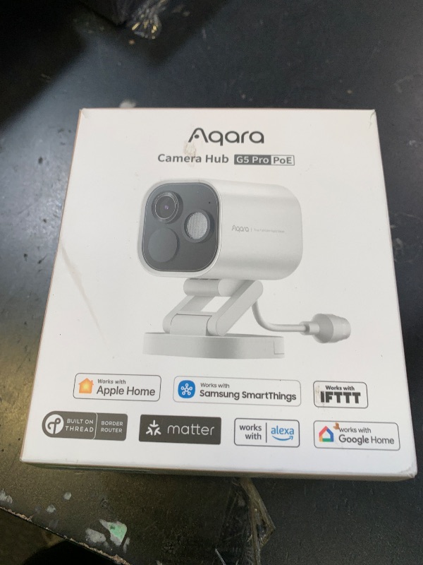 Photo 1 of Aqara 4MP Camera Hub G5 Pro PoE, True Color Night Vision Security Camera Outdoor, HomeKit Secure Video, Thread Border Router, Local Detection, Thread/Zigbee, Supports Alexa, Google, Smartthings, White
