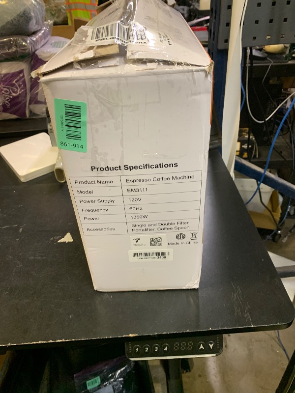 Photo 1 of atatix 20 Bar Espresso Machine with Milk Frother, Compact Espresso Maker, Stainless Steel Coffee Machine with Precise Temp Control & 44oz Removable Water Tank for Latte, Cappuccino, Red