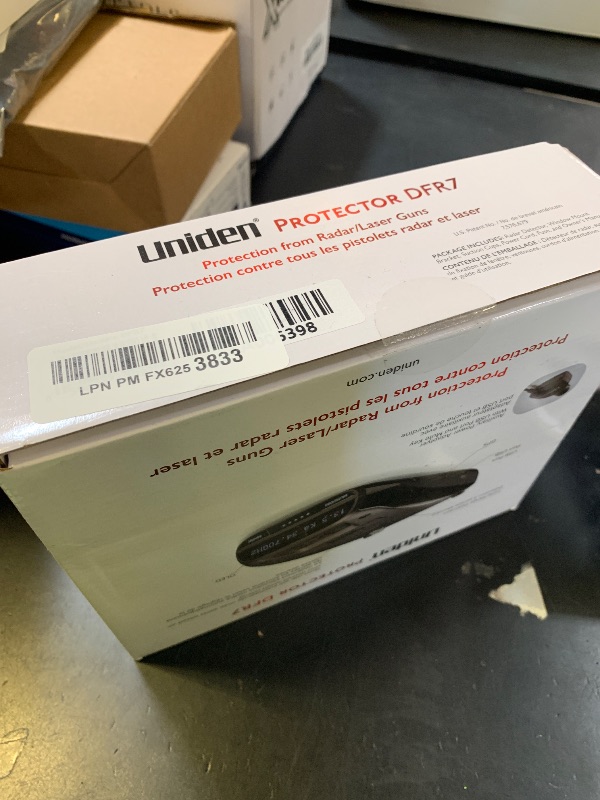 Photo 1 of Uniden DFR7 Super Long Range Wide Band Laser/Radar Detector, Built-in GPS w/Mute Memory, Voice Alerts, Red Light & Speed Camera Alerts, OLED Display, Black