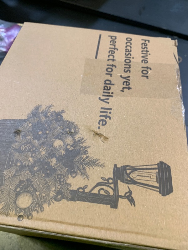 Photo 1 of 2Pcs 7.9 Inch Solar Lights Planter Dual-Sided 3000K Warm White Lighting, 2 in1 (Wall/Stand) Flower Pots, Auto on/Off IP65 Solar Post Light with Planter Waterproof for Yard, Patio, Porch, Pathway Decor