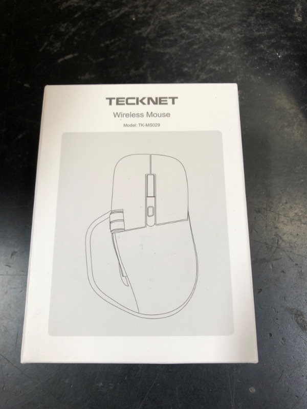 Photo 1 of TECKNET Wireless Mouse, Bluetooth Mouse (BT5.3/5.0 & 2.4G) Rechargeable Ergonomic Optical Mouse with 6 Adjustable DPI, Side Scroll, Quiet Clicks, USB A Receiver, 7 Buttons, Wide Compatibility - Black
