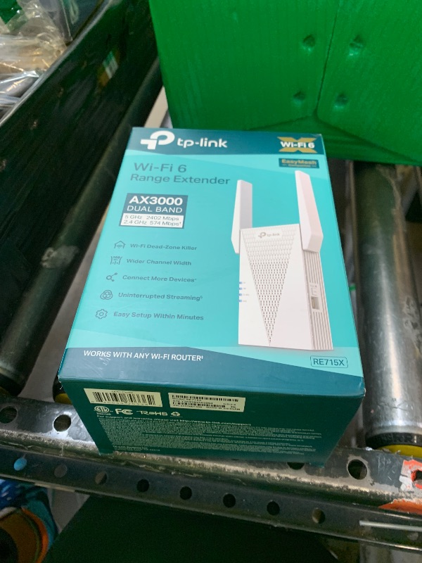 Photo 1 of TP-Link AX3000 WiFi 6 Range Extender | PCMag Editor's Choice | Dual-Band Wireless Repeater w/Ethernet Port | Up to 2400 Sq. Ft., 64 Devices | Internet Signal Booster | APP Setup | EasyMesh (RE715X)