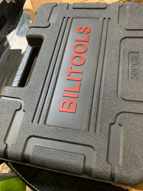 Photo 1 of BILITOOLS 50PCS Shock Absorber Strut Nut Socket Set Master Suspension Strut Top Mount Nut Removal Install Automotive Tool with Ratchet Adaptors