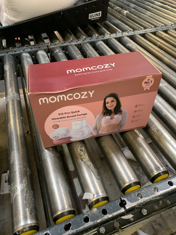 Photo 1 of Momcozy Breast Pump S12 Pro Quick, Hands-Free Wearable & Wireless Pump, with DoubleFit Hybrid Flange, 3 Modes & 9 Levels Electric Pump Portable, Smart Display, 24mm Flange, 2 Count, Cozy White