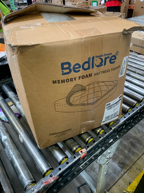 Photo 1 of Bedlore 4-Inch Full Mattress Topper for Back Pain - Dual Layer Medium Support (2" Gel Memory Foam + 2" Cooling Fluffy Pillow Top Pad), Breathable & Pressure Relief (White)