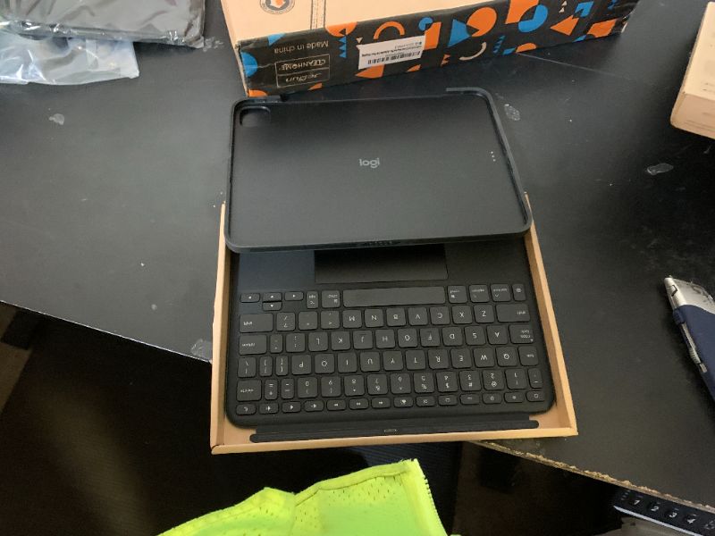 Photo 1 of Logitech Combo Touch iPad Pro 11-inch (M4 & M5)(2024 & 2025) Keyboard Case - Detachable Backlit Keyboard with Kickstand, Comfortable Typing, USB Connectivity, Multi-use Mode - Midnight Black
