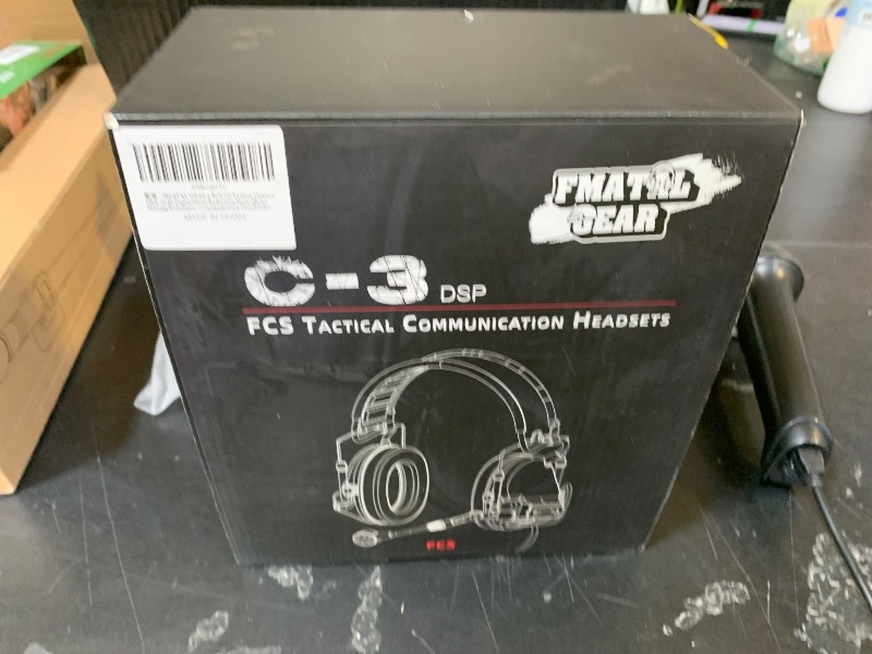 Photo 1 of FMATAL GEAR x FCS NRR 26dB Comta 3 Tactical Headset, Digital Noise Reduction Earmuffs for Hearing Protection, Communication (CB)