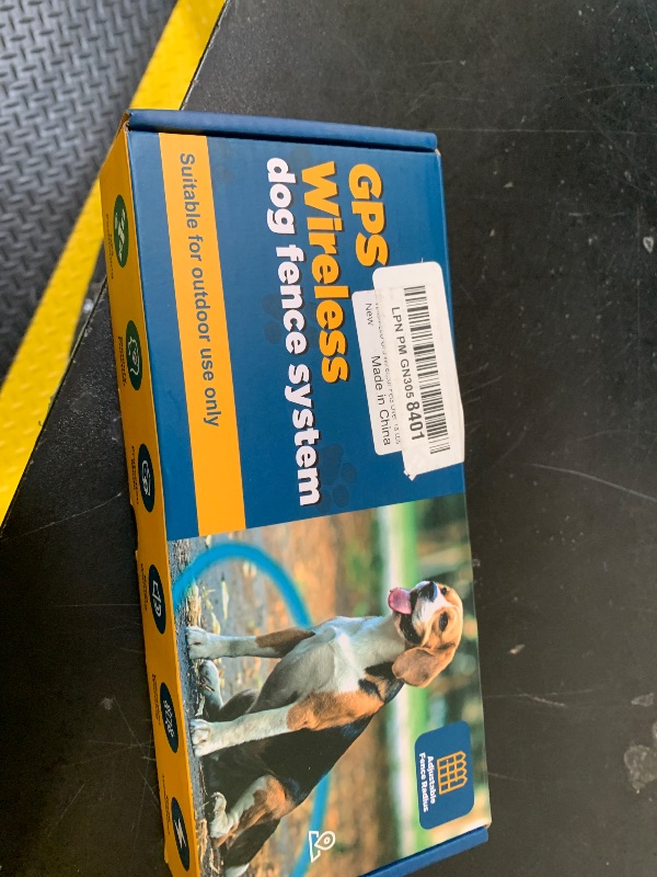 Photo 1 of VERSMELO GPS Wireless Dog Fence, Electric Fence for Dogs, Perimeter Collar Fence System, Radius 33-1999 Yards, IPX7 Waterproof, Beep Vibration Shock Correction, for Pets Over 18 Lbs