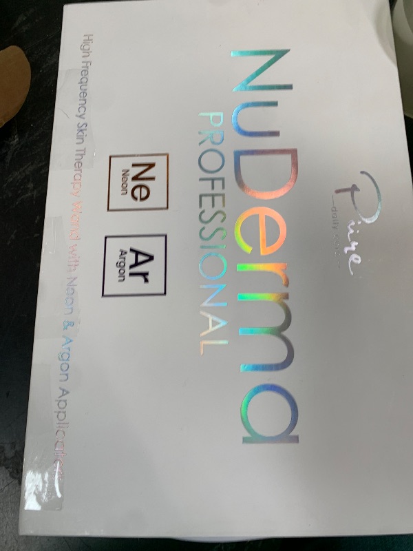 Photo 1 of NuDerma Professional Skin Therapy Wand - Portable Skin Therapy Machine with 6 Neon & Argon Wands – Boost Your Skin – Clear Firm & Tighten
