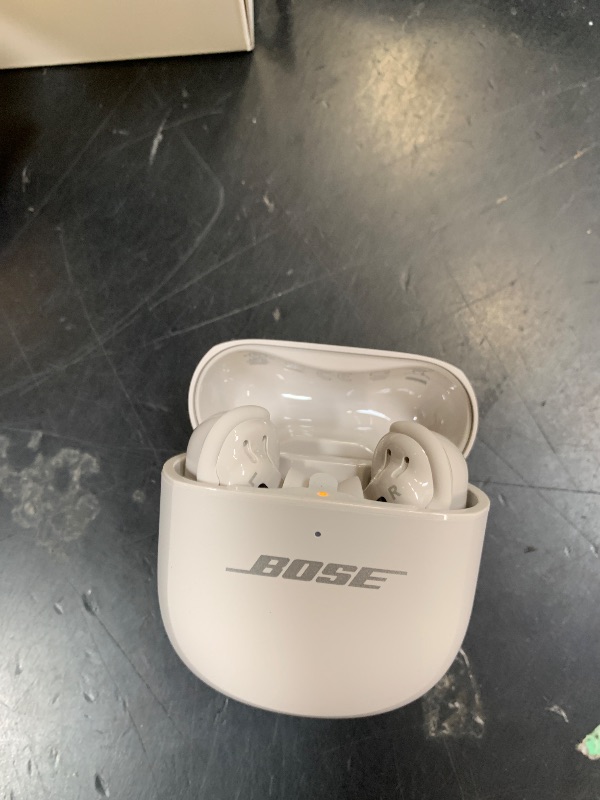 Photo 1 of Bose QuietComfort Ultra Earbuds (2nd Gen) - Wireless Noise Cancelling Earbuds with Mic, Immersive Audio, USB-C Charging, Up to 6 Hours Battery, IPX4 Rating, White Smoke