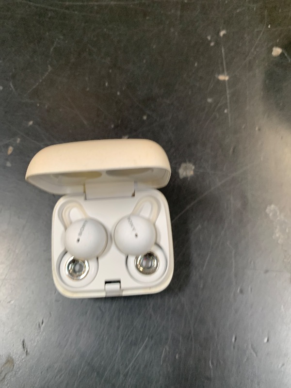 Photo 1 of **USED** NONFUNCTIONAL** Sony LinkBuds Truly Wireless Earbud Headphones with an Open-Ring Design for Ambient Sounds and Alexa Built-in, Bluetooth Ear Buds Compatible with iPhone and Android, White