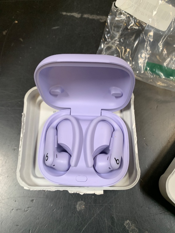 Photo 1 of Beats Powerbeats Pro 2 - Wireless Noise Cancelling Workout Earbuds with Secure- Fit Earhooks, Up to 45-Hour Battery with Charging Case, Sweat & Water Resistant, Heart Rate Monitoring - Hyper Purple