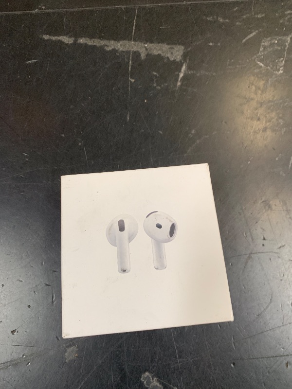 Photo 1 of Apple AirPods 4 Wireless Earbuds, Bluetooth Headphones, Personalized Spatial Audio, Sweat and Water Resistant, USB-C Charging Case, H2 Chip, Up to 30 Hours of Battery Life, Effortless Setup for iPhone