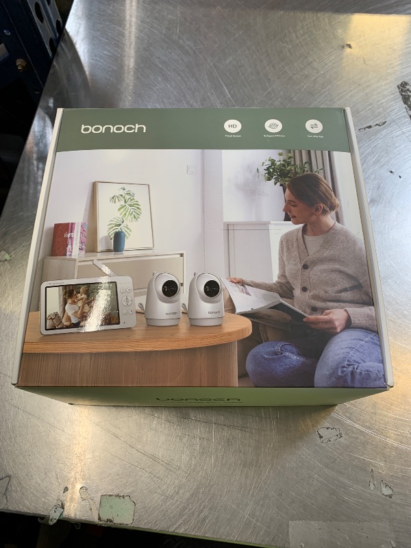 Photo 1 of bonoch Upgraded 1080P Baby Monitor with 2 Cameras, 7" MegaView Split Screen Baby Monitor No WiFi, Dual Video Monitor with Camera and Audio, 6000mAh, White Noise, 2 Way Audio, PTZ, Night Vision