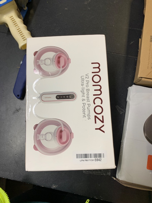 Photo 1 of Momcozy Wearable Breast Pump V2 Pro Ultra-Lightweight, Double Electric Breast Pump Hands-Free & Portable Pump with Upgraded Flange, Quiet & Leak-Proof Electric Pump for Pumping Moms