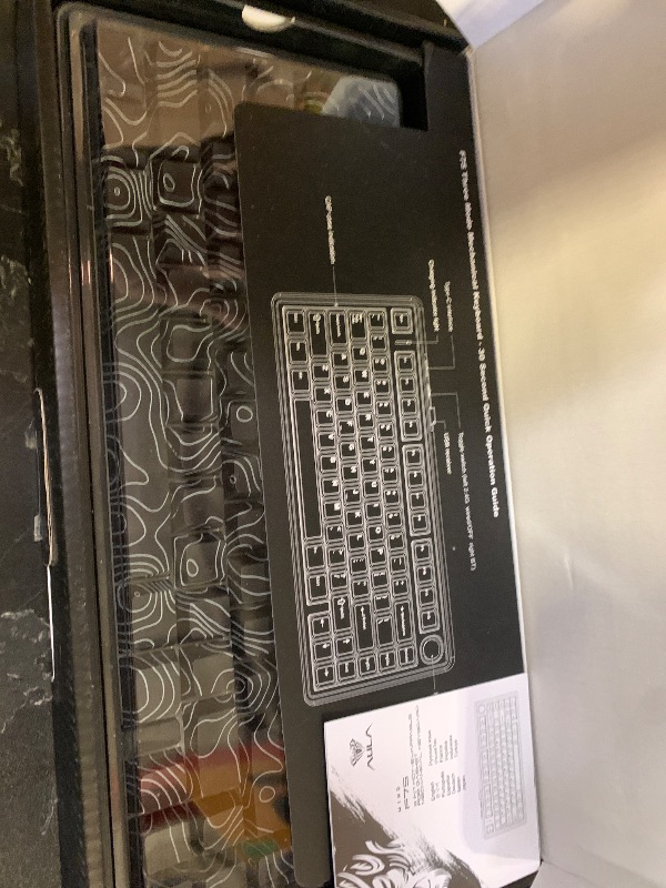 Photo 1 of AULA F75 Pro Wireless Mechanical Keyboard with Knob,75% Hot Swappable Custom Gaming Keyboards,RGB Backlit,Pre-lubed Switches,Side Printed PBT Keycaps Creamy Sounding Computer Keyboard, Line Black