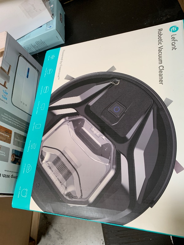 Photo 1 of Lefant M320 Robot Vacuum Cleaner Featuring Carpet Detection, 6000Pa Powerful Suction, 210 Minutes runtime, Making it Ideal for Hard Floors and pet Hair, Black.