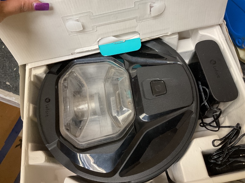 Photo 1 of Lefant M320 Robot Vacuum Cleaner Featuring Carpet Detection, 6000Pa Powerful Suction, 210 Minutes runtime, Making it Ideal for Hard Floors and pet Hair, Black.