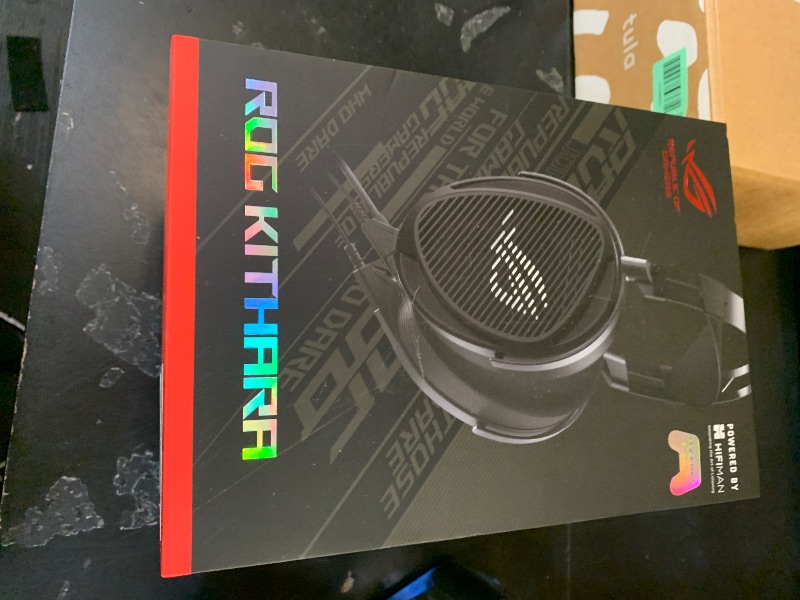 Photo 1 of ASUS ROG Kithara Gaming/Audiophile Open-Back Wired Headphones with Mic – ROG-Tuned HIFIMAN Planar Magnetic Drivers, Adjustable Headband, Extra Ear Pads, Compatible with DACs, Amps, PC, Console, Mobile