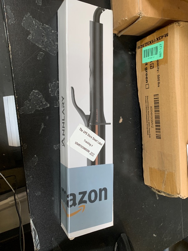 Photo 1 of ANNLARY 1.5 Inches Curling Iron, 1 1/2 Titanium Ceramic Hair Curler, Fast Heating Curling Wand with 8 Heat Settings with LED Display for All Hair Types Dual Voltage 110-240V for Travel