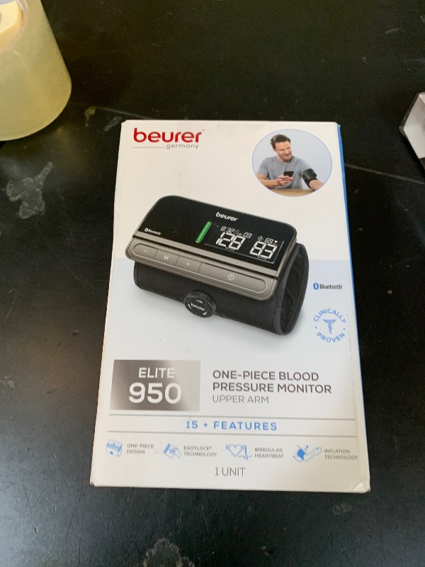 Photo 1 of Beurer BM81 easyLock Automatic Upper Arm Blood Pressure Monitor, Smart Cuff Without Cables for Fast Measurement, Data Transfer to Apple Health and co, Bluetooth, 240 Memory Sets