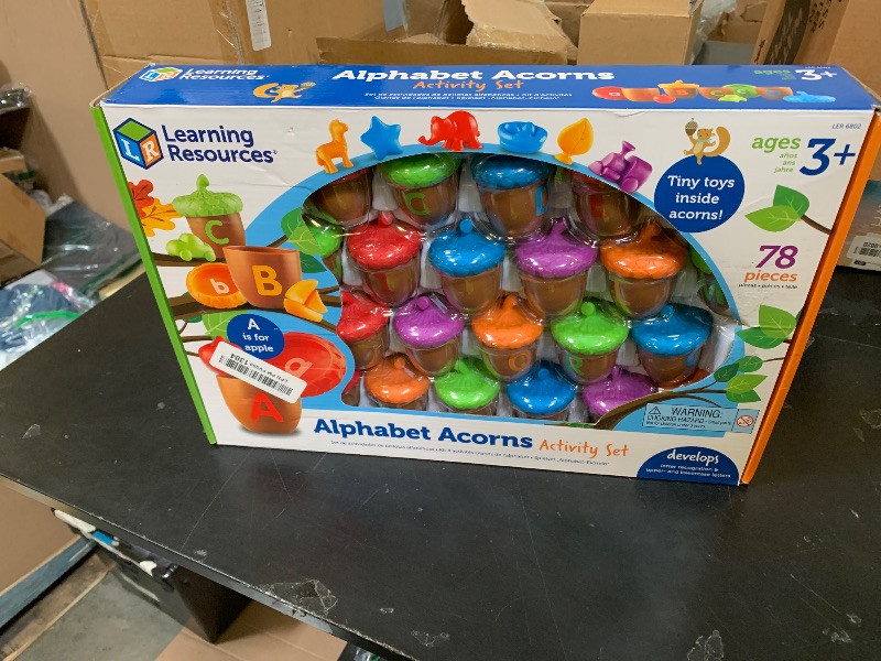 Photo 1 of Learning Resources Alphabet Acorns Activity Set - ABC Puzzle, Preschool Learning Activities, Speech Therapy Materials, Manipulatives for Preschoolers, Fine Motor Skills