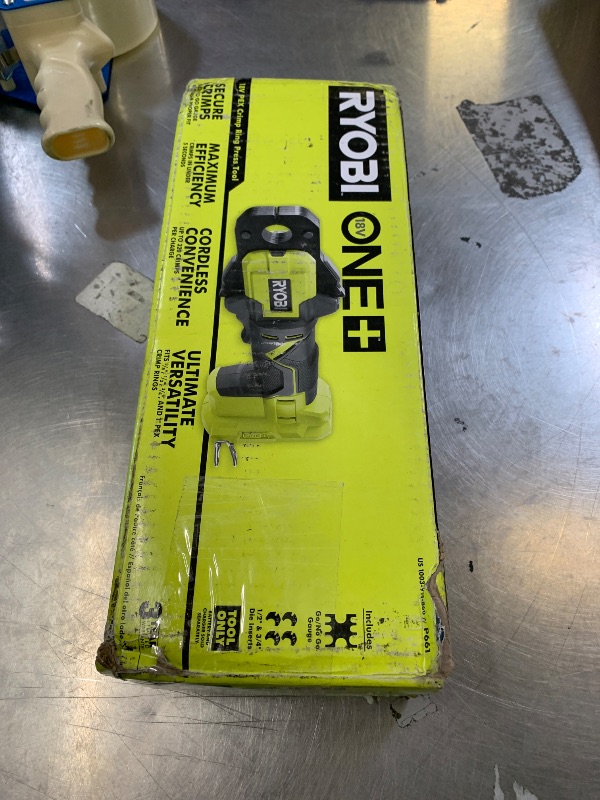 Photo 1 of RYOBI ONEAND 18V PEX Crimp Ring Press Tool Tool ONLY P661