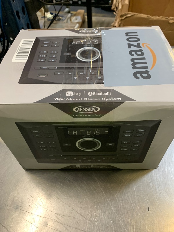Photo 1 of Jensen JWM62A AM|FM|DVD|CD|USB|AUX|App Ready Bluetooth Wallmount Stereo with App Control, Plays: CD, CD-R, CD-RW, DVD, DVD+RW, DVD-RW, MP3, DVD-Video, MPEG-4, VCD, JPEG, CD-DA, MP3, WMA, Dolby