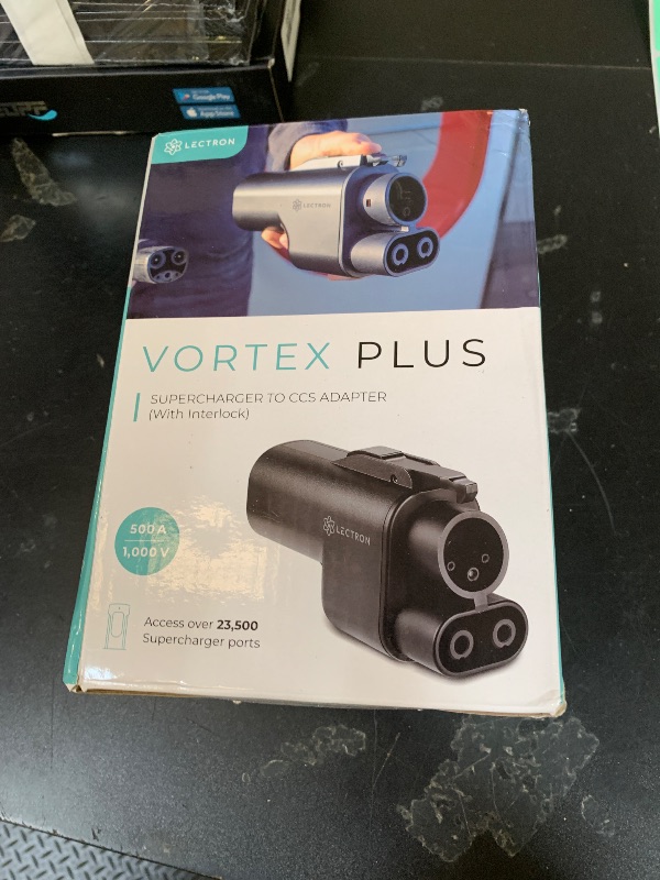 Photo 1 of Lectron NACS to CCS Electric Vehicle Adapter with Interlock - (500A/1,000V) - Compatible with Tesla Superchargers - CCS1 EV Fast Charging with Vortex Plus [Check Automaker for Compatibility] - UL 2252